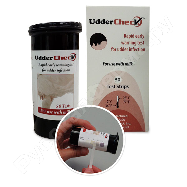 Купить Тест-полоски для выявления инфекций вымени UdderCheck (упаковка 50шт)