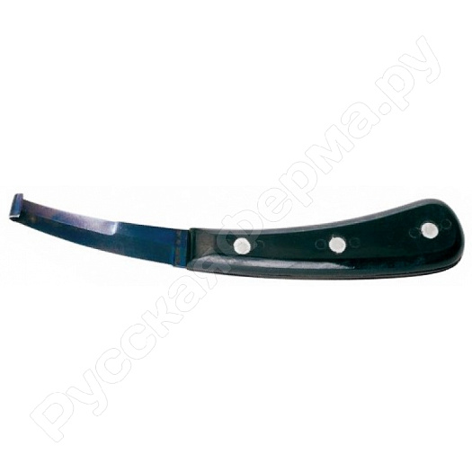 Нож для обработки копыт Black Blue двухсторонний широкий