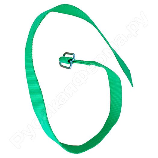 Ошейник КРС зеленый для номерков кольцевая пряжка (упаковка 10шт)