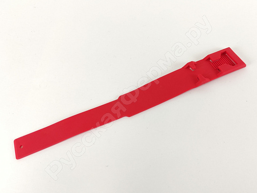 Ножные ленты для КРС гребенка 36x4см красные (упаковка 10шт)