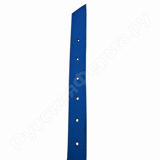 Ошейник КРС синий для номерков ременная пряжка (упаковка 10шт)