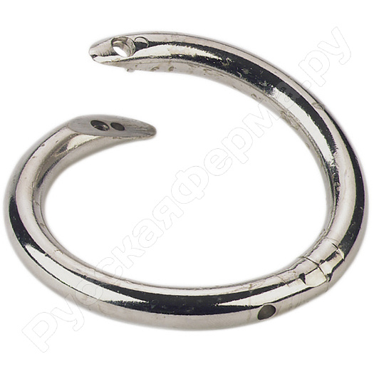 Кольцо носовое для быков 57мм никелированное (упаковка 10шт)